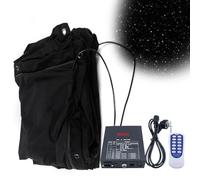 Rideaux pliables en velours avec lumières LED pour toile de fond de scène, parfaits pour mariage, fête d'anniversaire, événements et décoration de scène 3 x 5 m