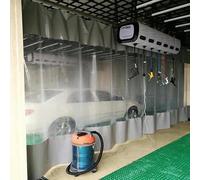 Rideaux Séparateurs De Garage, Organisez Votre Espace De Garage, Enroulement Rapide Et Facile À Nettoyer, Divisez Rapidement Les Zones De Travail(Grey,2x2.5m/6.6x8.2ft)