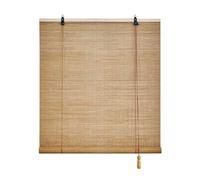 Rideaux Store Bambou Exterieur Enrouleur Sur Mesure Store Bois Venitien Avec Système De Levage 50 80 90 100 120 140 160 170 180cm Respirants Anti-UV Pour Cuisine Salon Pergola Terrasse(W165xH120cm)