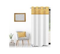 Rideaux, stores Soleil D'Ocre VINTAGE Jaune 135x250 cm