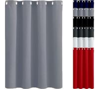 Rideaux sur Mesure 110 x 105 cm Tenture Opaque à Oeillets Isolation Draperies Intérieurs Modernes Lot de 1 Rideau,pour Salon, Gris Clair