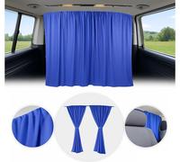 Rideaux sur mesure pour Ford Transit H3 cabine séparation protection solaire bleu foncé