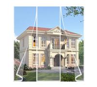 Rideaux Toile Insect Ecran,260x195cm Magnétique Pouce Moustiquaire Rideau Moustiquaire Magnétique Rideau pour Portes Fenêtres Anti Moustiques Mouches Blanc