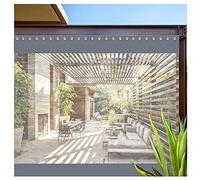 Rideaux transparents personnalisables pour terrasse, imperméable, coupe-vent, bâche transparente pour porche, tonnelle et pergola - Résistant aux intempéries et aux UV - 2,4 x 2,5 m