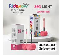 RideNow 700x18-32c vélo de route ultraléger 36g TPU chambre à air en plastique/alliage tige de Valve 2/4 pièces ensemble x2 R36 Alliage
