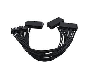 RIDENS 1-10pcs Témrax 30cm Dual 3 PSU Adaptateur de câble d'extension ATX 24 Synchronisation de la synchronisation d'alimentation PIN Add3psu Compatible with Mines de Bitcoin (Color : 1pcs-ADD3PSU)