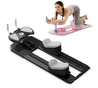 RIDEONMOP Machine de Rampage Brûle-Graisses Fitness, Entraînement Complet du Corps pour Abdominaux, Dos, Fessiers et Jambes, Machine d'Entraînement des Abdos Ajustable,Noir