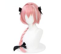 Rider Astolfo Perruque, Sort Coureur Astolfo Cosplay Perruque Synthétique Cheveux Résistant À La Chaleur Rôle Jouer Poils pour Halloween Party