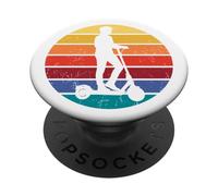 Rider Trottinette Electrique Vintage Retro City Life PopSockets PopGrip Adhésif