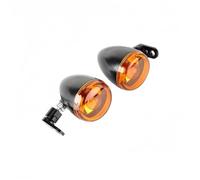 Riderai Clignotant pour Moto ambre, lampe rétro pour Harley