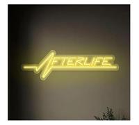 Riderai enseigne lumineuse au néon Lampe murale néon Afterlife pour les fans de cyberpunk, luminaire décoratif pour salle jeux, 50 cm(B)