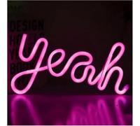 Riderai enseigne lumineuse au néon Lettres colorées Intérieur Luminaires Enseigne Au Néon Belle Lampe De Nuit Avec Variateur Lumière(Rose)