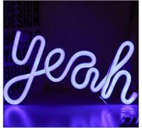 Riderai enseigne lumineuse au néon Lettres colorées Intérieur Luminaires Enseigne Au Néon Belle Lampe De Nuit Avec Variateur Lumière(Violet)