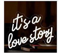 Riderai enseigne lumineuse au néon Pour enseigne au néon «C'est une histoire d'amour» pour mariage,enterrement de vie de jeune fille
