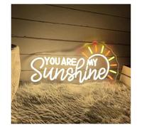 Riderai enseigne lumineuse au néon Tu es mon soleil pour enseigne au néon LED alimentée par pour USB pour mariage,(45x21cm)