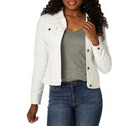 Riders by Lee Indigo Veste en Jean chamarra Vaquera.Jaqueta Jeansjacke Chemise boutonnée, Blanc, M Femme