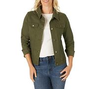 Riders by Lee Indigo - Veste en jean pour femme, vert olive, Small