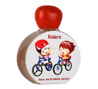 Riders Eau de Parfum pour Enfants, 75ml, Flacon avec Motif Cyclistes
