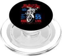 Riders Inc 1955 Vintage Retro Moto Design PopSockets PopGrip pour MagSafe