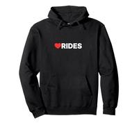 Rides Love, motif cœur apprécié par tous ceux qui aiment les promenades Sweat à Capuche