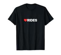 Rides Love, motif cœur apprécié par tous ceux qui aiment les promenades T-Shirt