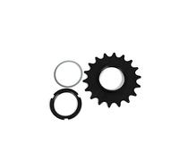 RIDEWILL BIKE Pignon 18 Dents 1/8" Noir avec Bague de Fixation (Pignons et Lockring)