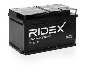 RIDEX 1S0039 Batterie 12V 70Ah 640A B13 Batterie au plomb, avec poignets, sans jauge de niveau Compatible avec RENAULT Clio 3 3/5 portes BR0/1, CR0/1 Clio 2 3/5 portes BB, CB, BB0/1/2, CB0/1/2, FORD