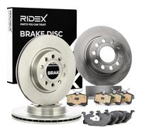 RIDEX 3405B0324 Set d'essieu Disques et plaquettes de freins Arrière Avant avec ressort sans vis/boulons pour VW Golf VII 3/5 portes (5G1, BQ1, BE1, BE2)