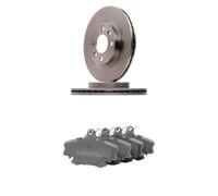 RIDEX 3405B1775 Set d'essieu Disques et plaquettes de freins Avant sans vis/boulons Compatible avec RENAULT Clio 2 3/5 portes BB, CB, BB0/1/2, CB0/1/2