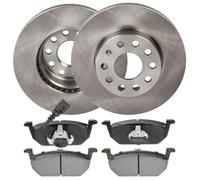 RIDEX 3405B1793 Set d'essieu Disques et plaquettes de freins Avant avec instructions de montage avec clip de piston Compatible avec VW Golf VII 3/5 portes 5G1, BQ1, BE1, BE2