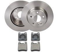 RIDEX 3405B1849 Set d'essieu Disques et plaquettes de freins Arrière sans vis/boulons Compatible avec MERCEDES-BENZ Berline W203