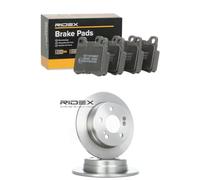 RIDEX 3405B1905 Set d'essieu Disques et plaquettes de freins Arrière sans vis/boulons Compatible avec MERCEDES-BENZ 190 W201