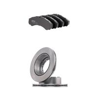 RIDEX 3405B2177 Set d'essieu Disques et plaquettes de freins Arrière sans moyeu de roue sans boulon de fix° de roue Compatible avec RENAULT Mascott Camion plate-forme/Châssis UH, HH