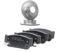 RIDEX 3405B2452 Set d'essieu Disques et plaquettes de freins Arrière sans vis/boulons Compatible avec KIA SORENTO I JC