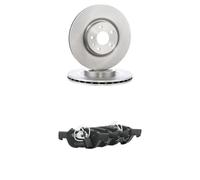 RIDEX 3405B2785 Set d'essieu Disques et plaquettes de freins Avant sans vis/boulons Compatible avec ALFA ROMEO SPIDER 916S