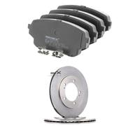 RIDEX 3405B3280 Set d'essieu Disques et plaquettes de freins Avant sans vis/boulons Compatible avec SUZUKI Grand Vitara II SUV JT, TE, TD