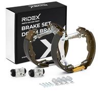 RIDEX 3859B0229 Kit de freins à tambour Arrière avec accessoires avec cylindre de roue Compatible avec RENAULT Kangoo 2 Express FW, FW0/1