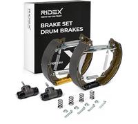 RIDEX 3859B0288 Kit de freins à tambour Arrière avec levier frein à main Compatible avec VW Polo IV 3/5 portes 9N, 9A