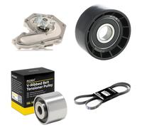 RIDEX 4172P0098 Pompe à eau+Jeu de courroie trapézoïdale à nervures
