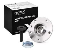 RIDEX 654W0020 Kit de roulement de roue des deux côtés du pont Arrière avec bague magnétique intégré avec roulement de roue avec vis avec graisseur Compatible avec VW