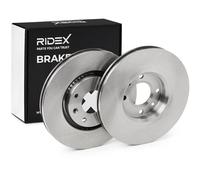 RIDEX 82B0022 2x Disque de frein Avant sans vis/boulons Compatible avec PEUGEOT 206 3/5 portes 2A/C