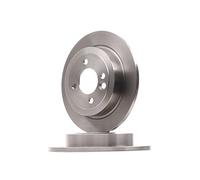 RIDEX 82B0077 2x Disque de frein Arrière Ø258,7mm Hauteur: 43,8mm Épaisseur: 10mm Cercle de percage -Ø: 100mm plein