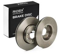 RIDEX 82B0079 2x Disque de frein Avant sans vis/boulons Compatible avec RENAULT Clio 3 3/5 portes BR0/1, CR0/1
