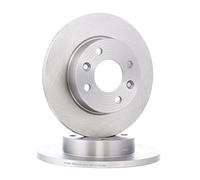 RIDEX 82B0659 2x Disque de frein Avant Ø238mm Hauteur: 41mm Épaisseur: 12mm Cercle de percage -Ø: 100mm plein