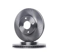 RIDEX 82B2304 2x Disque de frein Avant sans moyeu de roue sans boulon de fix° de roue sans bague ABS sans palier Compatible avec FORD Fiesta Mk7 3/5 portes