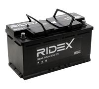 RIDEX Batterie 12V 95Ah 800A B13 Batterie au plomb, avec poignets, sans jauge de niveau Compatible avec VW Transporter T4 Minibus 70B, 70C, 7DB, 7DK, 70J, 70K, 7DC, 7DJ Touareg II 7P5, 7P6