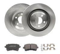 RIDEX Disques et plaquettes de freins 3405B1832 Essieu arrière avec tôle anti-bruit ventilé de l'intérieur