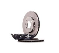 RIDEX Kit de Frein - Disques et Plaquettes de Freins Essieu avant Ø256mm ventilé ventilé de l'extérieur pour VW up! 3/5 portes (121, 122, BL1, BL2, BL3, 123) load up! Van (121, 122, BL1, BL2)