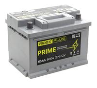 RIDEX PLUS 1S0033P Batterie de Démarrage 12V 63Ah 600A EN pour VW Polo II Coupé