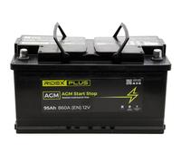 RIDEX PLUS 1S0036P Batterie de Démarrage 12V 95Ah 860A EN pour VW Touareg II